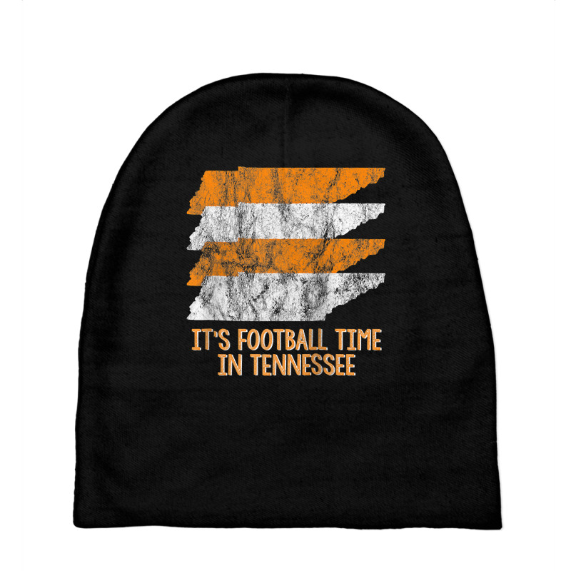 Its Football Time Tennessee Vintage Retro State Orange White Raglan Ba Baby Beanies by valerietaverna | Artistshot