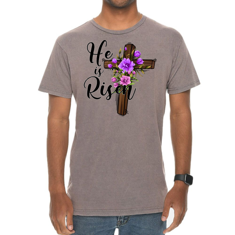 He Is Risen Matthew 28 6 Vintage T-shirt | Artistshot