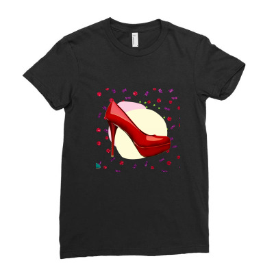 High Heels Image Ladies Fitted T-shirt Designed By Anshika@29