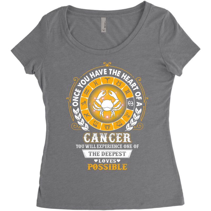 Cancer - Deepest Loves Possible Women's Triblend Scoop T-shirt by tshiart | Artistshot