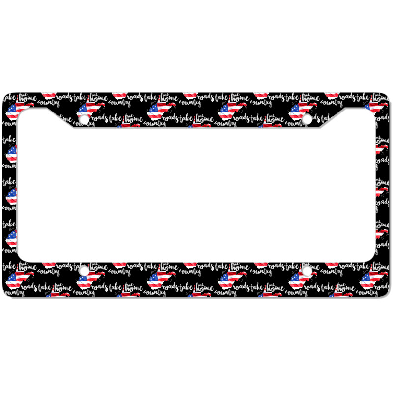 Wv Country Roads Enlarged Version West Virginia T Shirt License Plate Frame | Artistshot