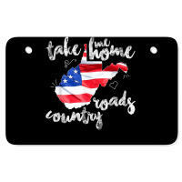 Wv Country Roads Enlarged Version West Virginia T Shirt Atv License Plate | Artistshot