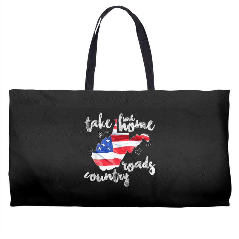 Wv Country Roads Enlarged Version West Virginia T Shirt Weekender Totes | Artistshot