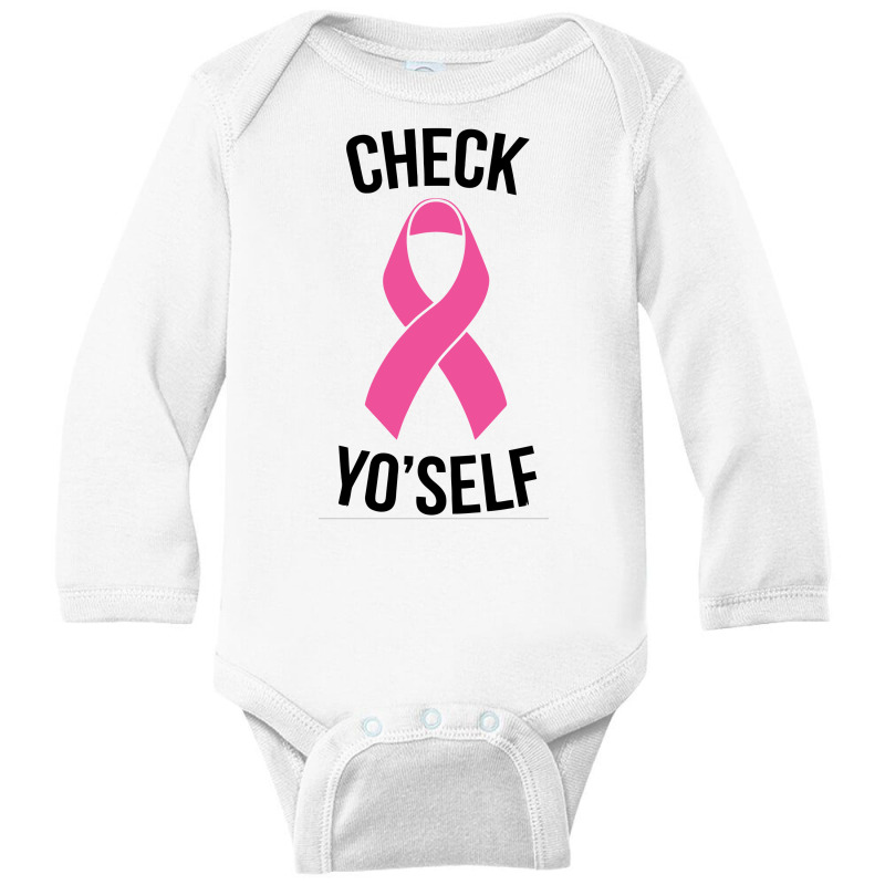 Check Yo'self   Proceeds Will Be Donated Long Sleeve Baby Bodysuit by Hargitcustom | Artistshot