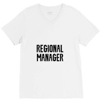 Regional Manager Crew Stregional Manager Crew Staff Assistant Director V-neck Tee | Artistshot