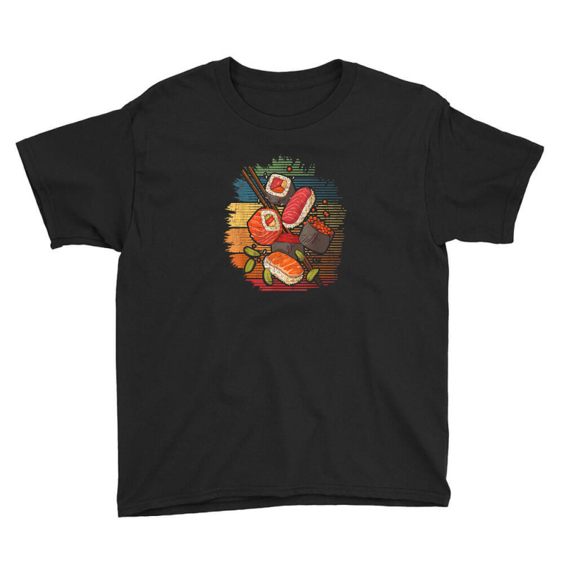 Sushi Retro Art Japan Japanese Food Lover Cuisine Chef Youth Tee by selesaisudah | Artistshot