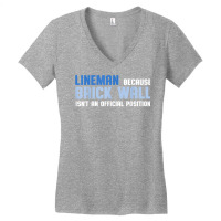 Football Lineman Brick Wall Shirt Women's V-neck T-shirt | Artistshot