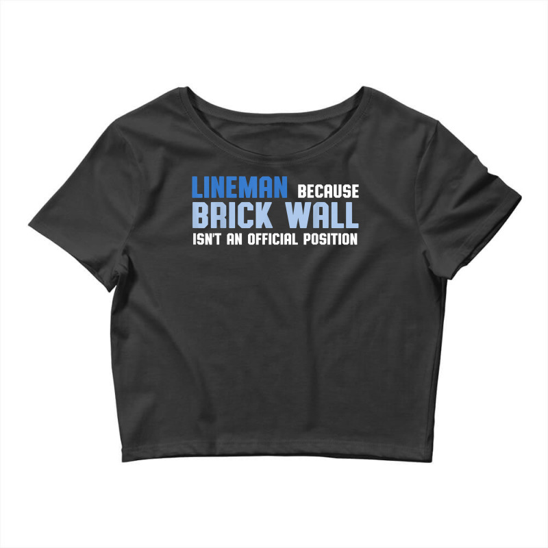 Football Lineman Brick Wall Shirt Crop Top by farronpoppo | Artistshot