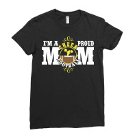 I'm A Proud Cheer Football Mom   Combined Sports Pullover Hoodie Ladies Fitted T-shirt | Artistshot