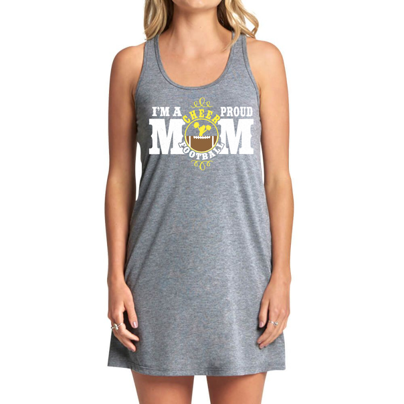 I'm A Proud Cheer Football Mom   Combined Sports Pullover Hoodie Tank Dress by harmanyuan | Artistshot