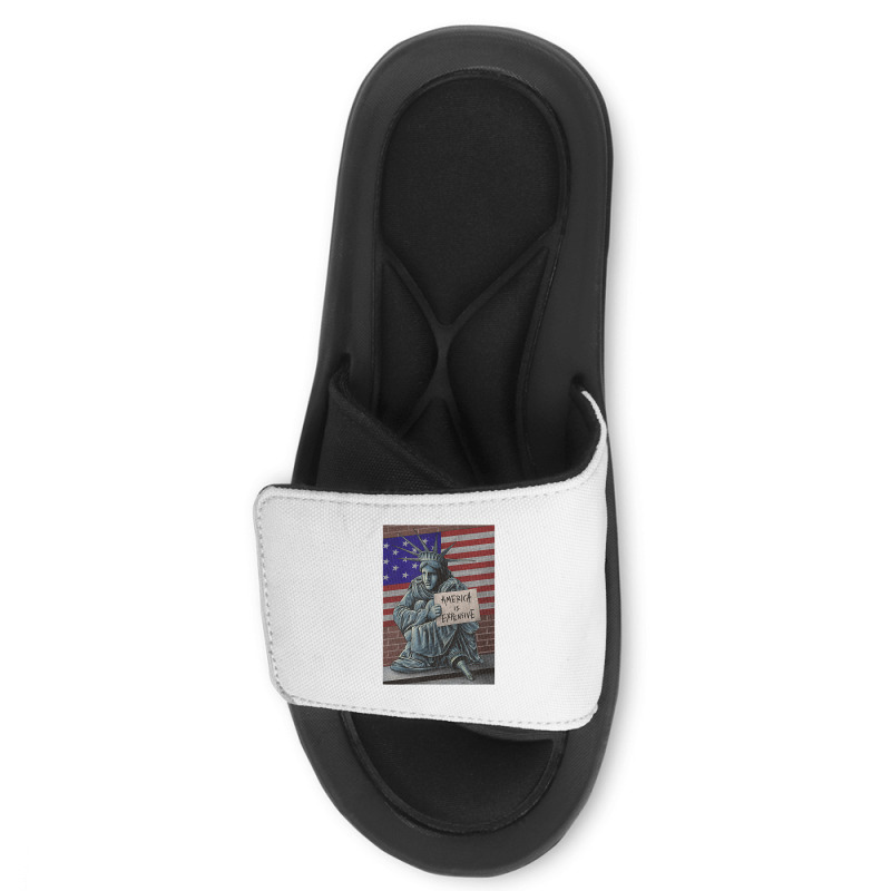 American Flag America Is Expensive Statue Of Liberty T Shirt Slide ...