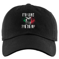 Italians For Trump   American And Italy Patriotic Kids Cap | Artistshot