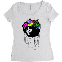 Cassette Music Head Colored Women's Triblend Scoop T-shirt | Artistshot