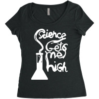 Science Gets Me High Women's Triblend Scoop T-shirt | Artistshot