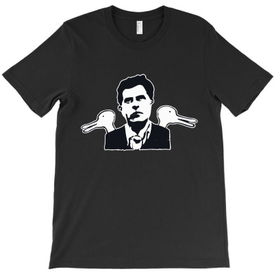 Wittgenstein With Rabbit1 01 T-shirt Designed By Lina Marlina