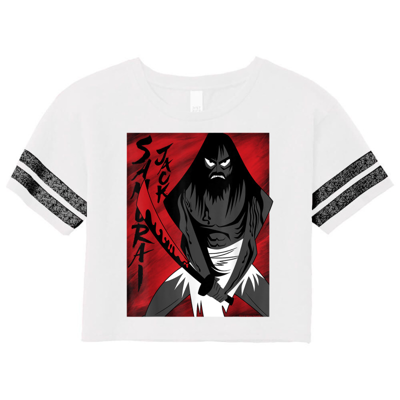 Cn Samurai Jack Red Poster T Shirt Scorecard Crop Tee by erinlorrai | Artistshot