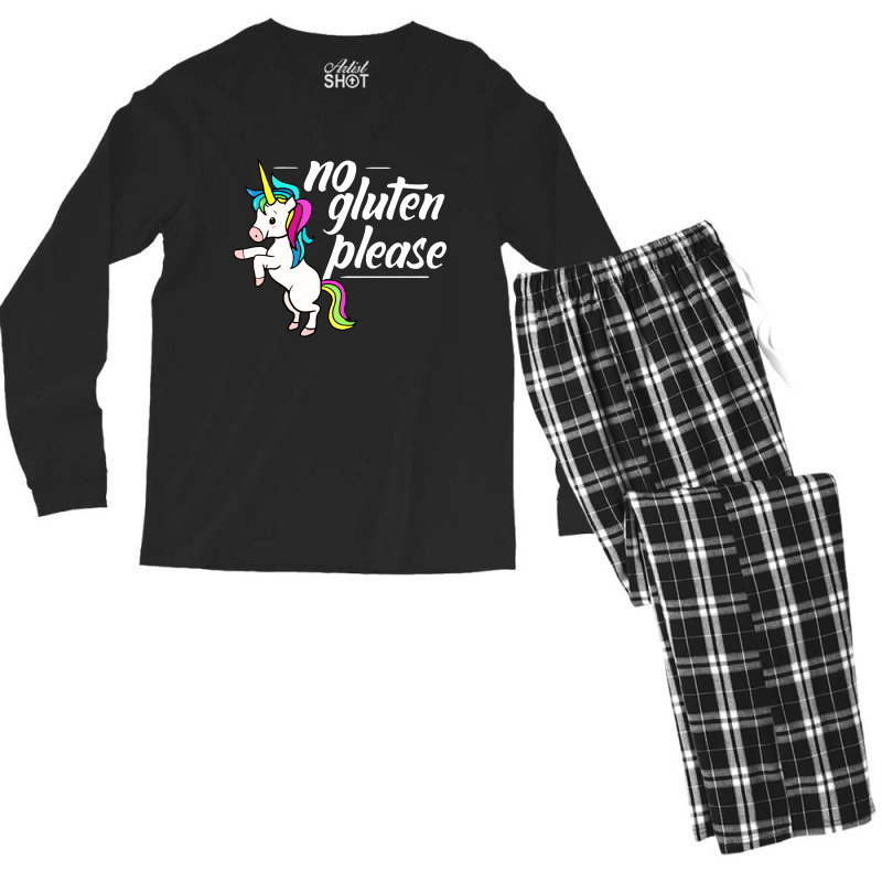 No Gluten Please Men's Long Sleeve Pajama Set | Artistshot