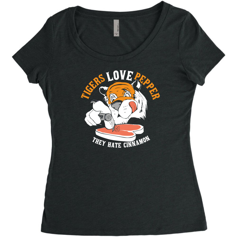 Tigers Love Pepper Women's Triblend Scoop T-shirt | Artistshot