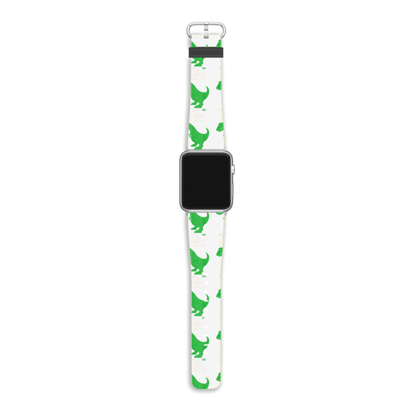 If You're Happy And You Know It Clap Funny T Rex Dinosaur T Shirt Apple Watch Band | Artistshot