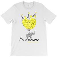 Elephant I'm A Survivor Heart Endometriosis Awareness Gift T Shirt T-shirt | Artistshot