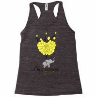 Elephant I'm A Survivor Heart Endometriosis Awareness Gift T Shirt Racerback Tank | Artistshot