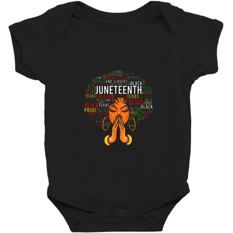 Junenth Melanin Black Women Natural Hair Afro Word Art Baby Bodysuit by kerjalembor | Artistshot