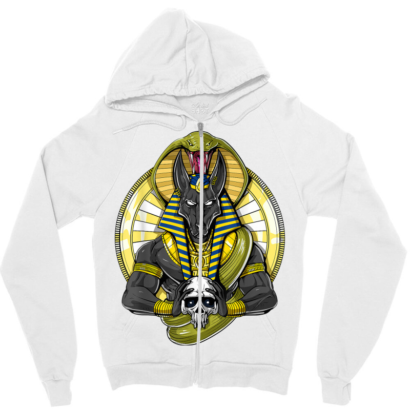 Anubis Skull Egyptian God Of The Dead Ancient Mythology T Shirt Zipper Hoodie by tandonwelters | Artistshot