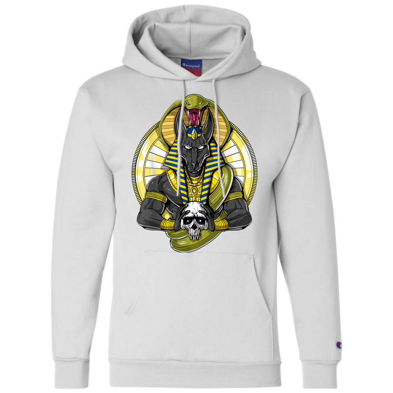 Anubis Skull Egyptian God Of The Dead Ancient Mythology T Shirt Champion Hoodie by tandonwelters | Artistshot