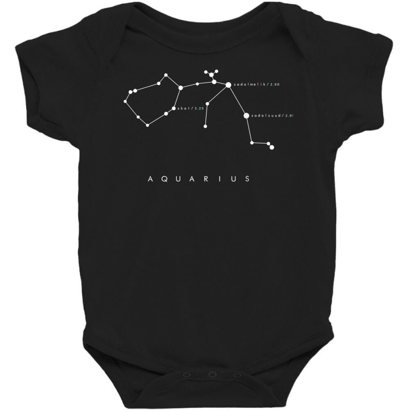 Aquarius Constellation T Shirt   Astronomy Stargazing Baby Bodysuit by tandonwelters | Artistshot