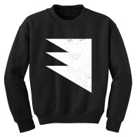 Geometric Triangles Overlay Shapes Geometry Art Distressed Youth Sweatshirt | Artistshot