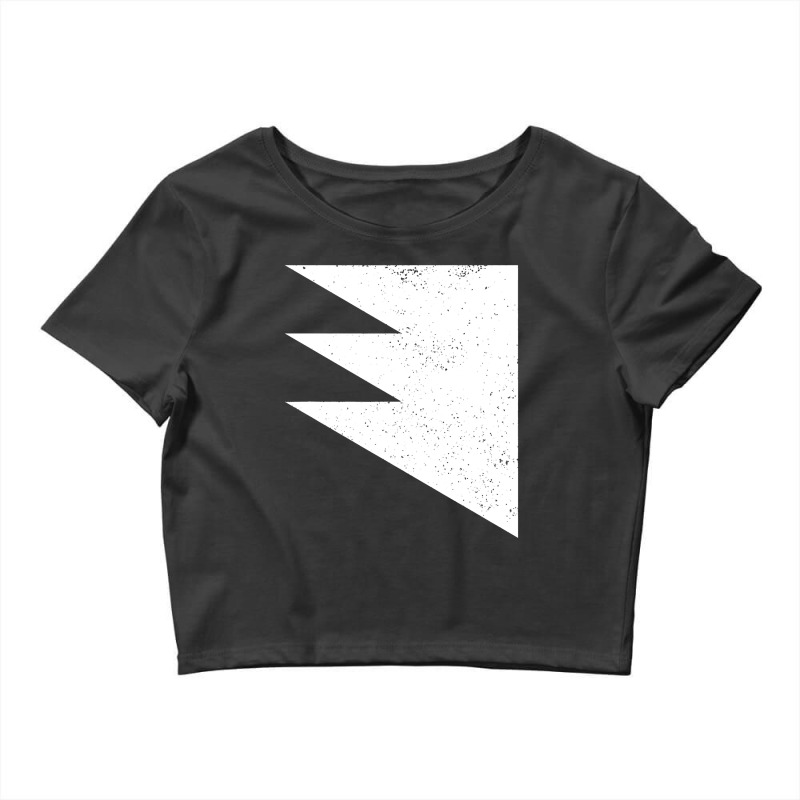 Geometric Triangles Overlay Shapes Geometry Art Distressed Crop Top by jedarramai | Artistshot