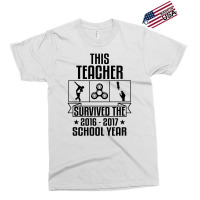 This Teacher Survived The 2016 2017 School Yea Exclusive T-shirt | Artistshot