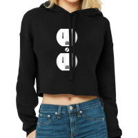 Electrical Outlet Socket Easy Costume Cropped Hoodie | Artistshot