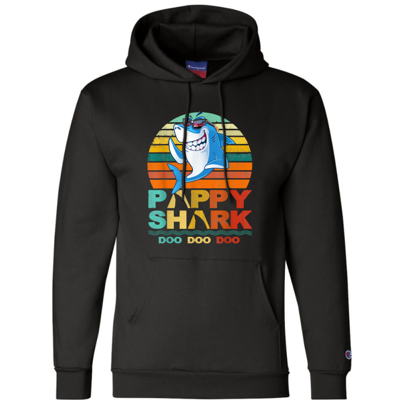 Pappy Shark Pappy Shark Lover Family Father's Day Champion Hoodie | Artistshot