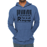 Barcode Sign R For Adult Language Warning Label Sign T Shirt Lightweight Hoodie | Artistshot