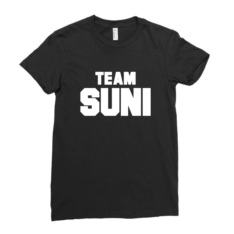 Team Suni - Black And White Ladies Fitted T-Shirt by HelloShop | Artistshot