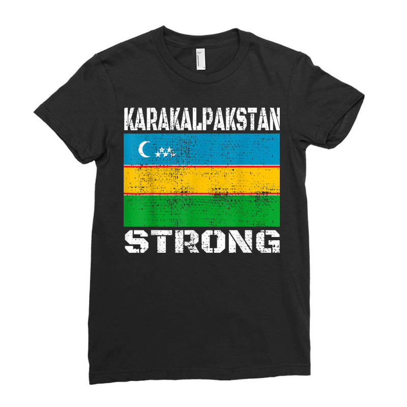 Karakalpakstan Flag Uzbekistan T Shirt Ladies Fitted T-Shirt by emly9i8u7y6y5t | Artistshot