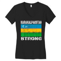 Karakalpakstan Flag Uzbekistan T Shirt Women's V-neck T-shirt | Artistshot