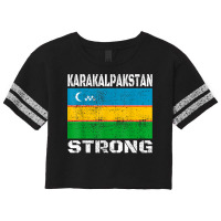 Karakalpakstan Flag Uzbekistan T Shirt Scorecard Crop Tee | Artistshot