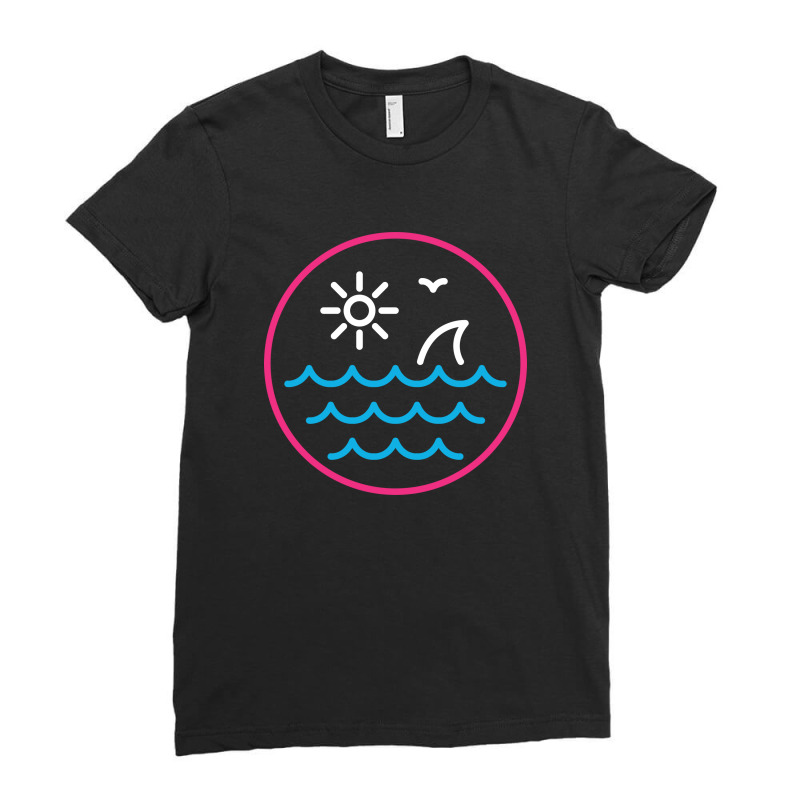 Marine Life 3 Ladies Fitted T-Shirt by VEKTORKITA | Artistshot