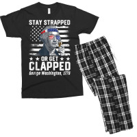 George Washington 1776 Stay Strapped Or Get Clapped Tank Top Men's T-shirt Pajama Set | Artistshot