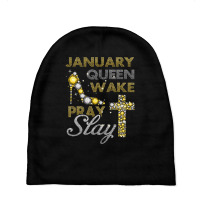 January Queen Bling Shirt, Birthday Bling, Birthday Shirt Baby Beanies | Artistshot