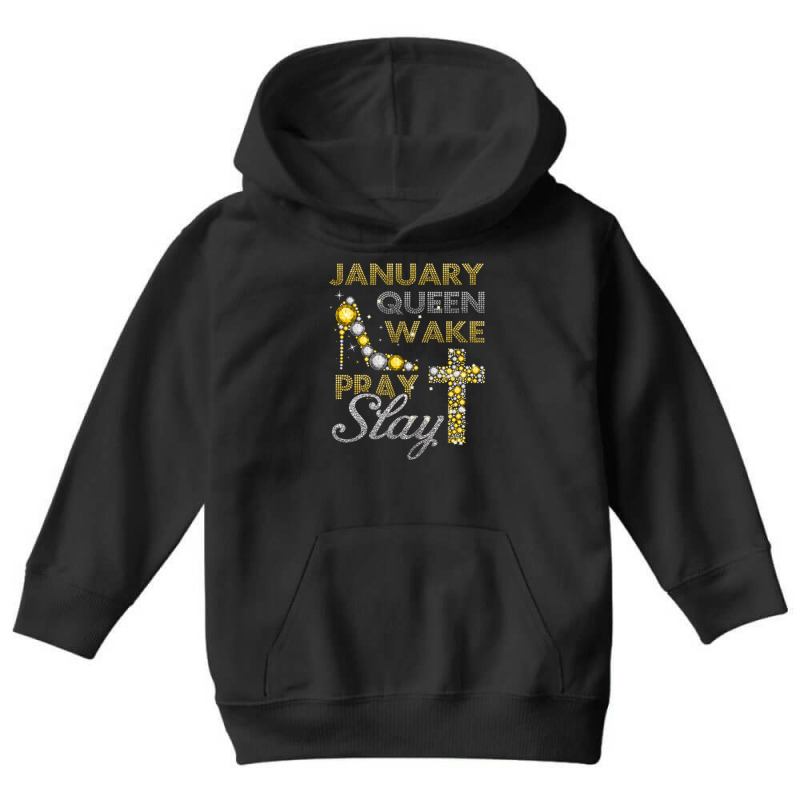 January Queen Bling Shirt, Birthday Bling, Birthday Shirt Youth Hoodie by Bundletopsvg | Artistshot