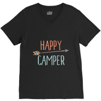 Camping Arrow Happy Camper Camping V-neck Tee | Artistshot