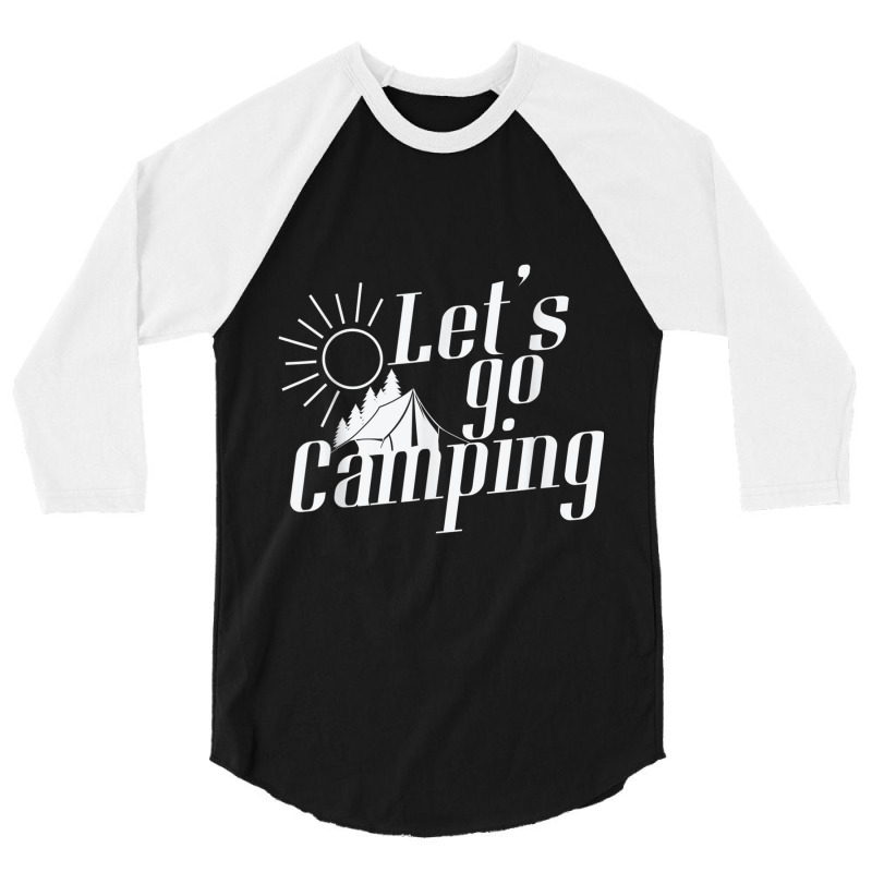 Camping Camping Sunrise Let`s Go Camping 3/4 Sleeve Shirt | Artistshot