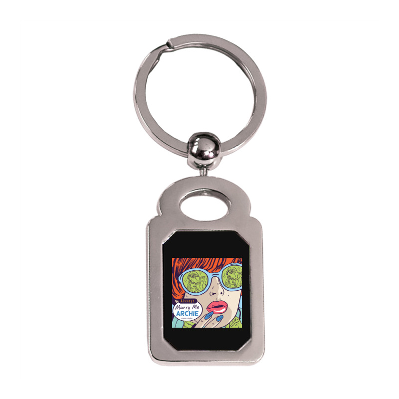 Canadian Indie Pop Alternative Rock Allv Silver Rectangle Keychain | Artistshot