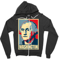 George Washington Propaganda Poster Style Art T Shirt Zipper Hoodie | Artistshot