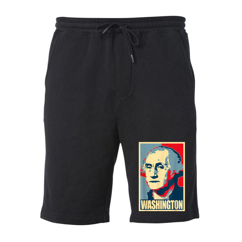 George Washington Propaganda Poster Style Art T Shirt Fleece Short by norhannuchols | Artistshot