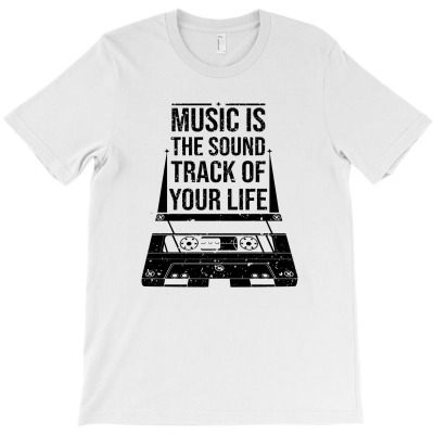 Music Is The Sound Track Of Your Life T-shirt Designed By Alpha G Lawler