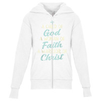 Child God Woman Faith Warrior Christ Jesus Christian Gift T Shirt Youth Zipper Hoodie | Artistshot